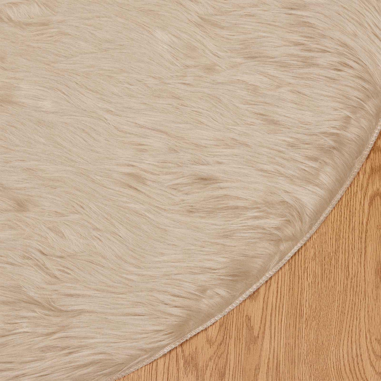 Tappeto Pecora Tafalla Beige Ø 120 cm Poliestere