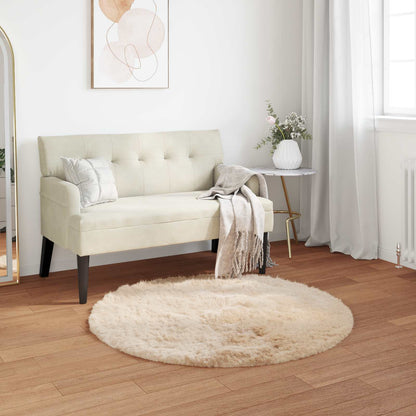 Tappeto in finta TAFALLA Beige Ø 120 cm Poliestere
