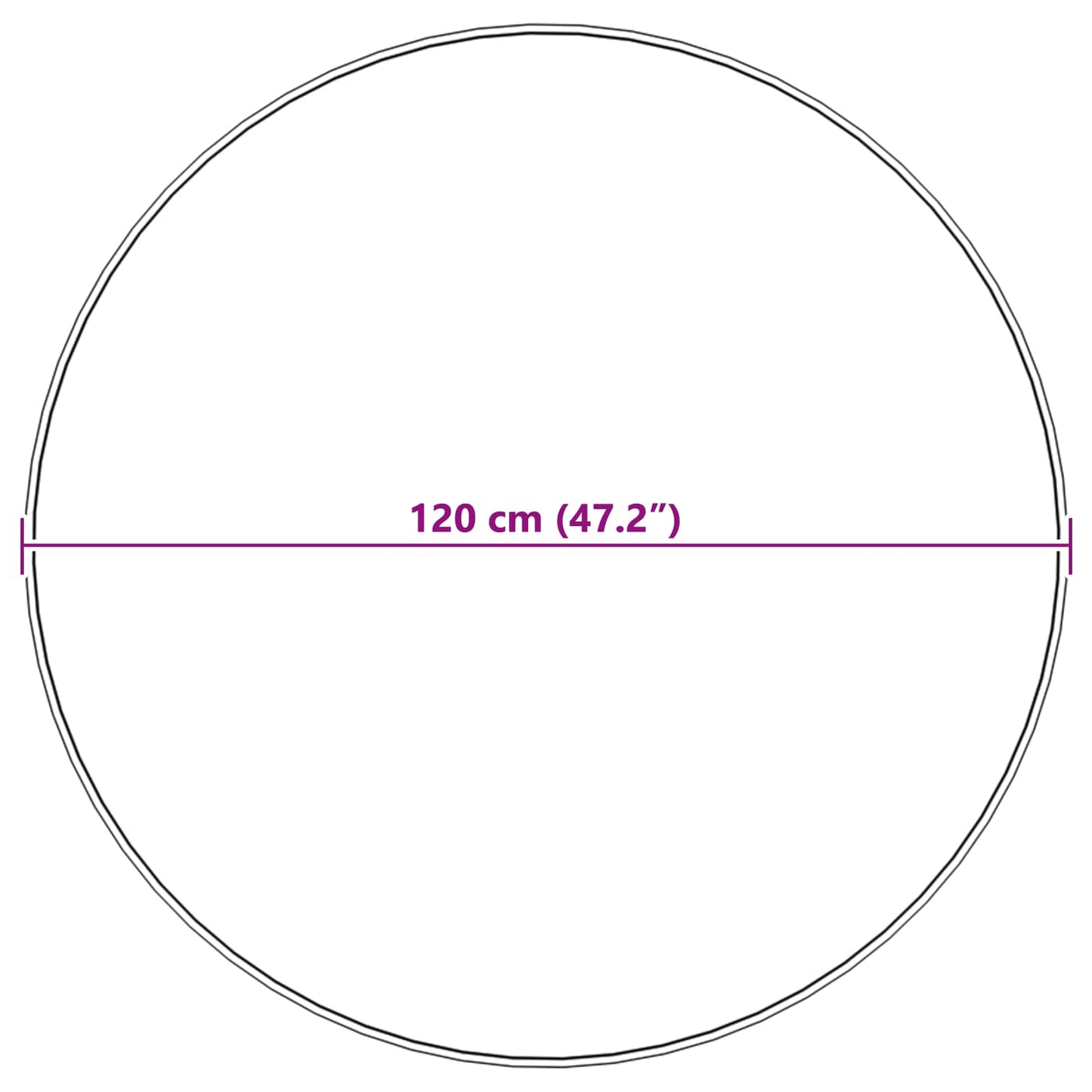 Tappeto in finta TAFALLA Beige Ø 120 cm Poliestere