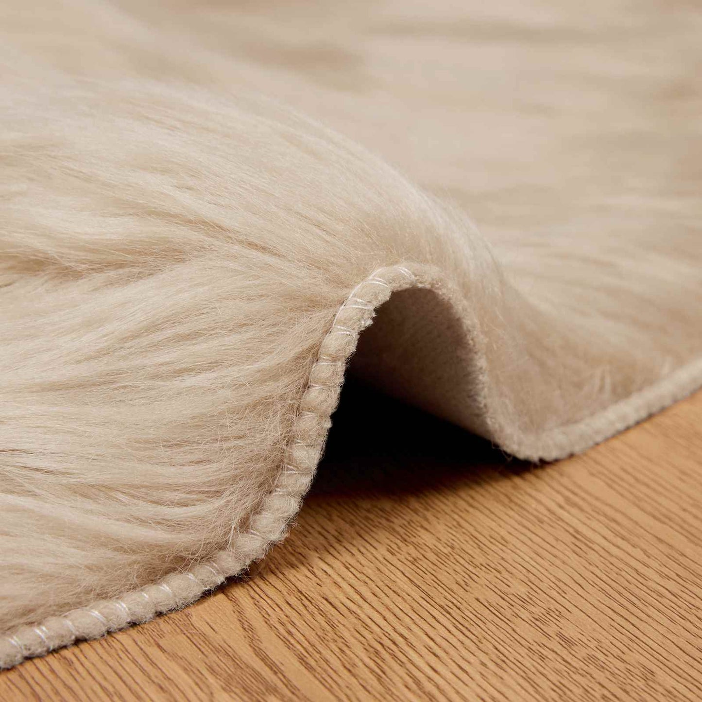 Tappeto in finta TAFALLA Beige Ø 160 cm Poliestere