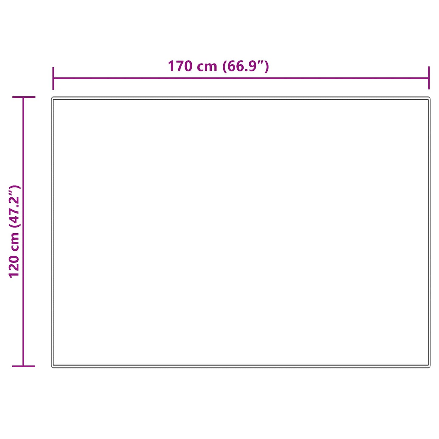 Tappeto in finta TAFALLA Crema 120 x 170 cm Poliestere | homemem39