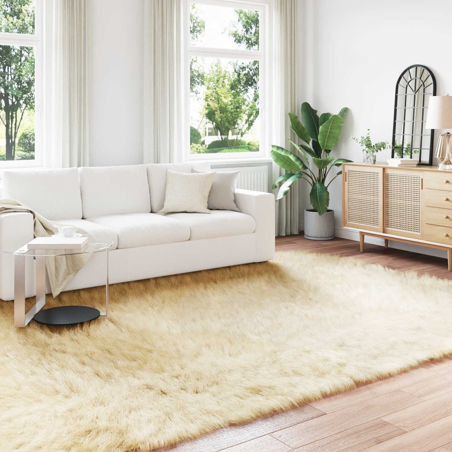 Tappeto Pecora Tafalla Crema 200 x 280 cm Poliestere