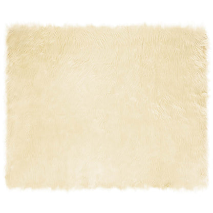 Tappeto in finta TAFALLA Crema 200 x 280 cm Poliestere