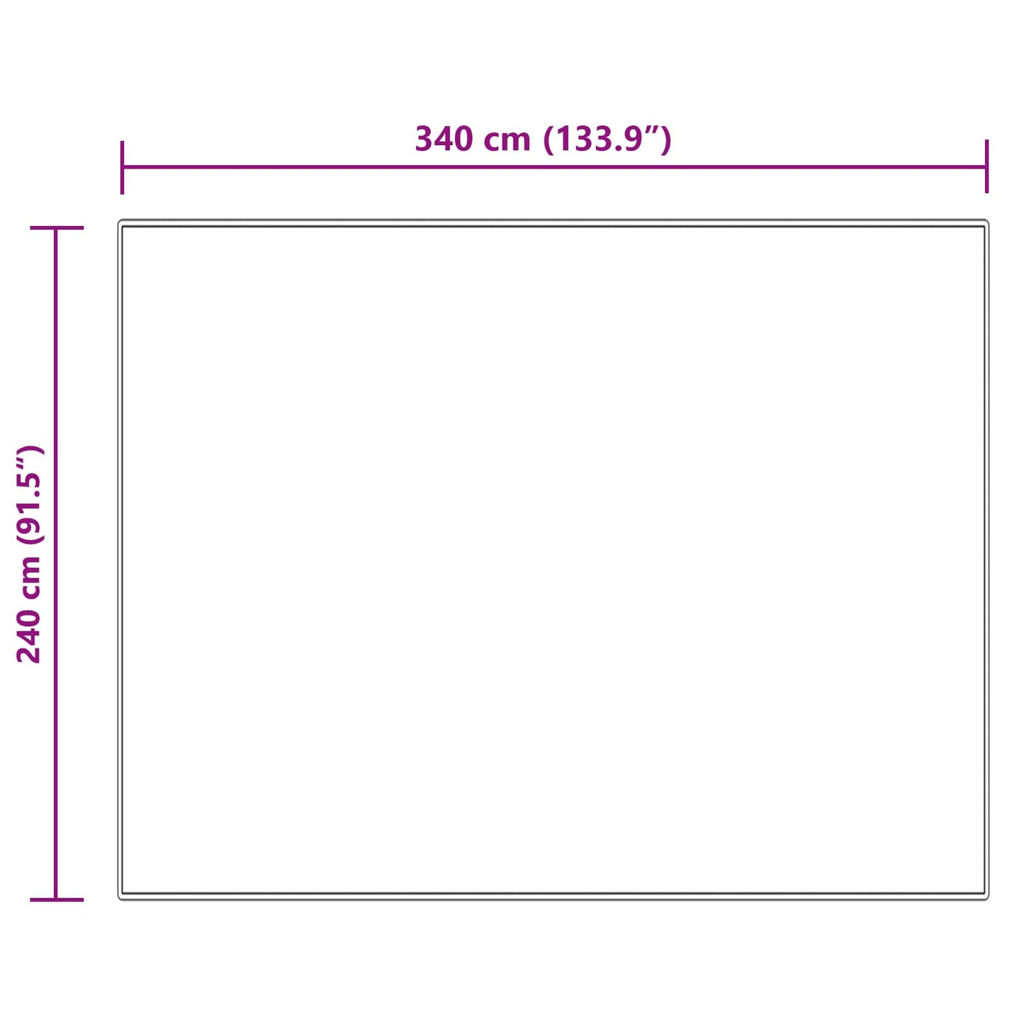 Tappeto Pecora Tafalla Crema 240 x 340 cm Poliestere