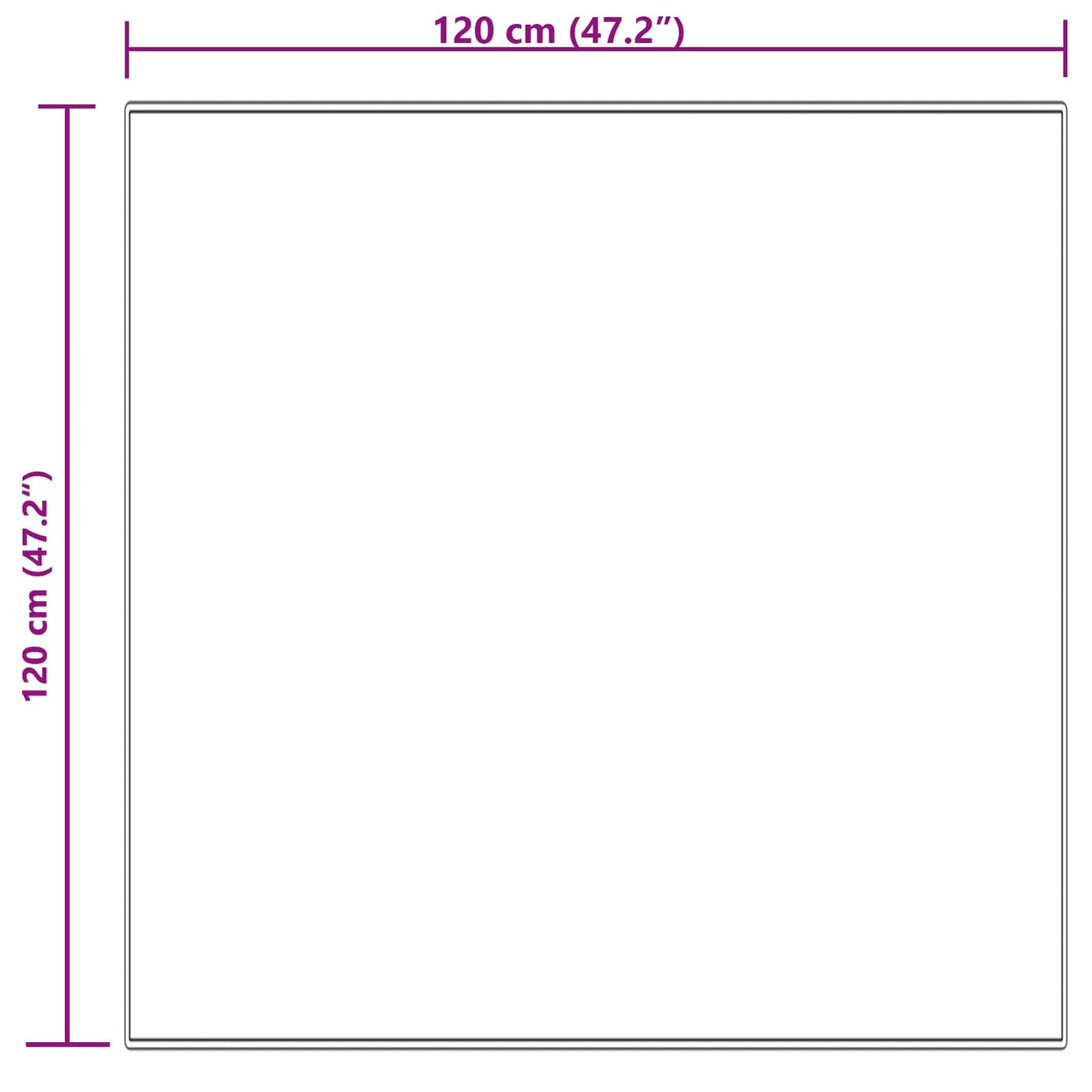 Tappeto in finta TAFALLA Crema 120 x 120 cm Poliestere