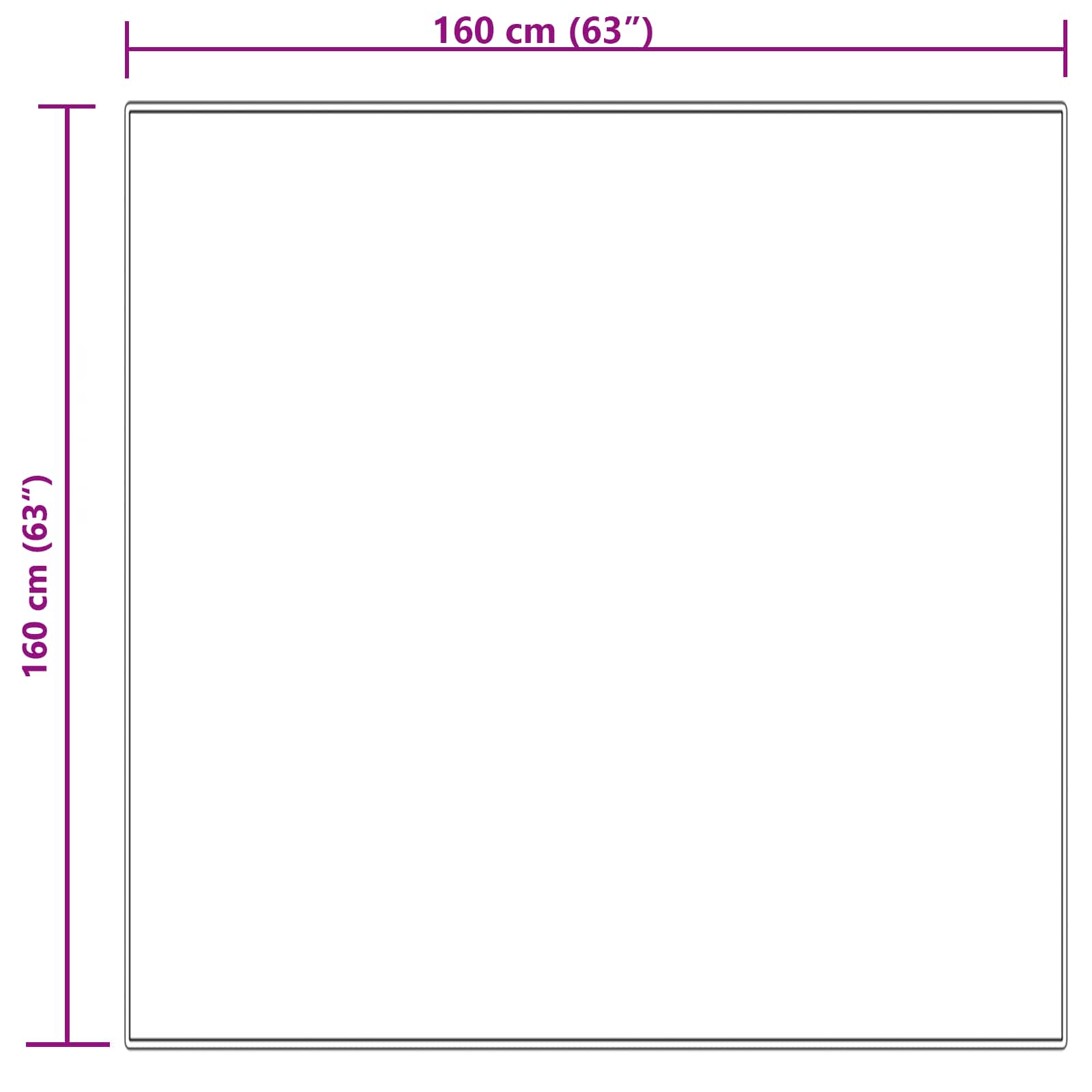 Tappeto in finta TAFALLA Crema 160 x 160 cm Poliestere | homemem39