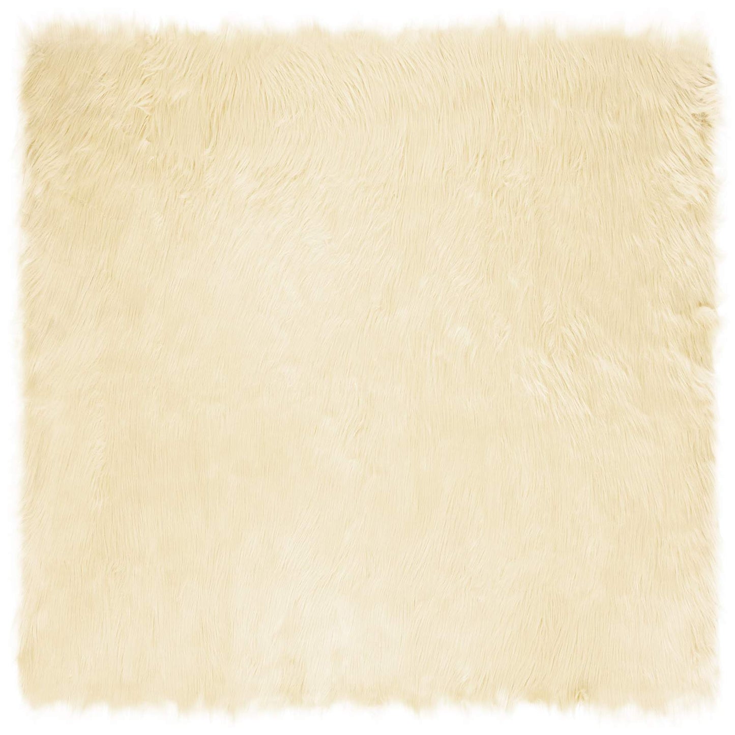 Tappeto Pecora Tafalla Crema 160 x 160 cm Poliestere