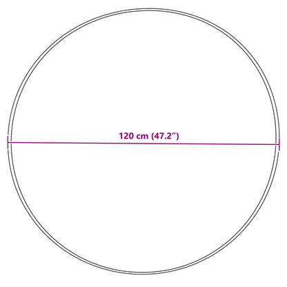 Tappeto in finta TAFALLA Crema Ø 120 cm Poliestere | homemem39
