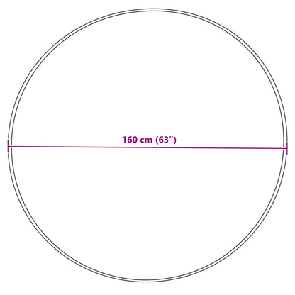Tappeto in finta TAFALLA Crema Ø 160 cm Poliestere