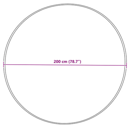 Tappeto in finta TAFALLA Crema Ø 200 cm Poliestere | homemem39