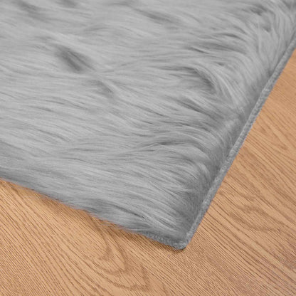 Tappeto in finta TAFALLA Grigio 80 x 150 cm Poliestere