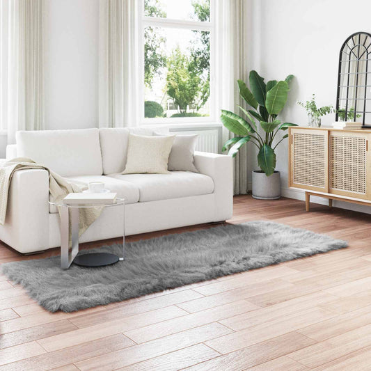 Tappeto Pecora Tafalla Grigio 80 x 250 cm Poliestere