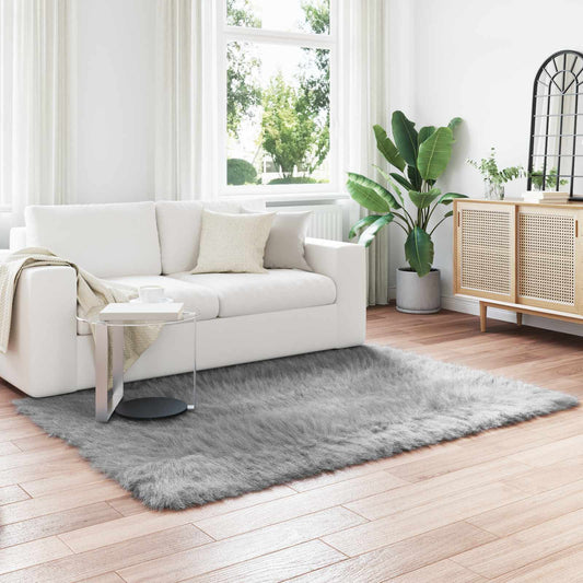 Tappeto Pecora Tafalla Grigio 140 x 200 cm Poliestere