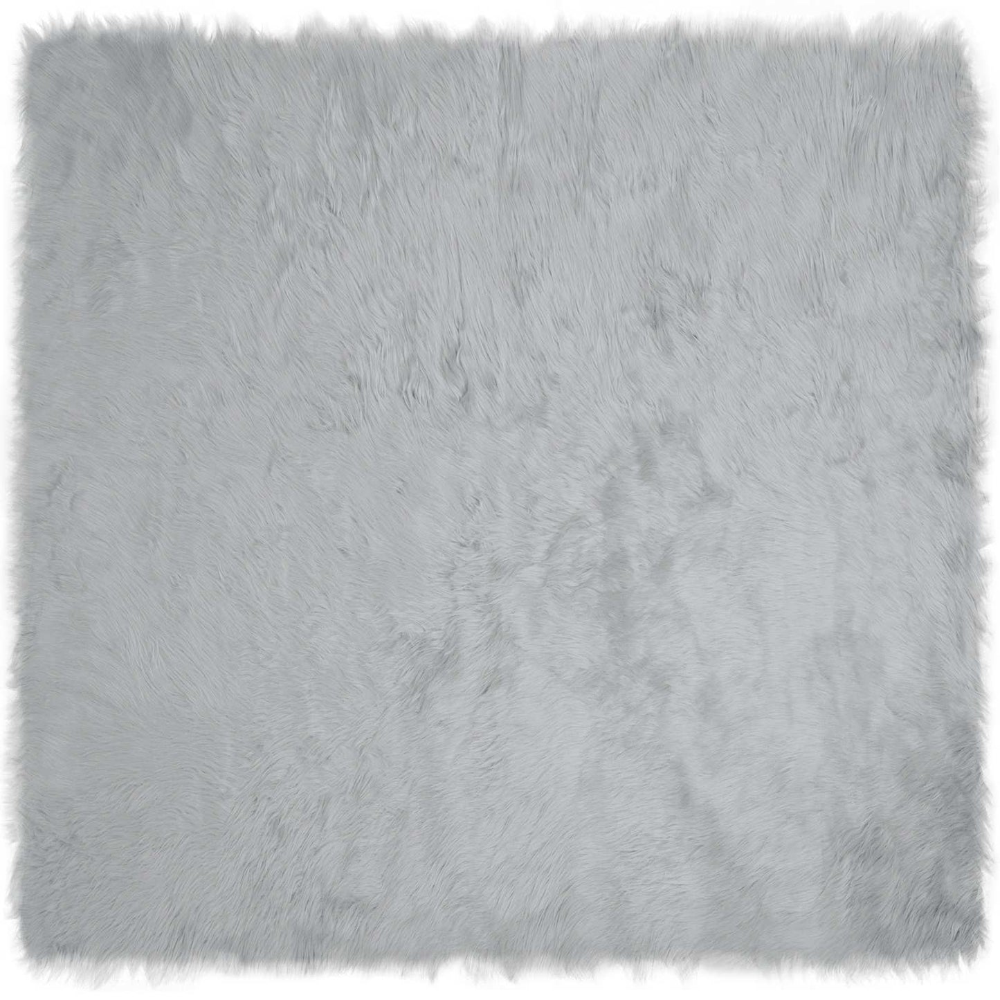 Tappeto in finta TAFALLA Grigio 200 x 200 cm Poliestere
