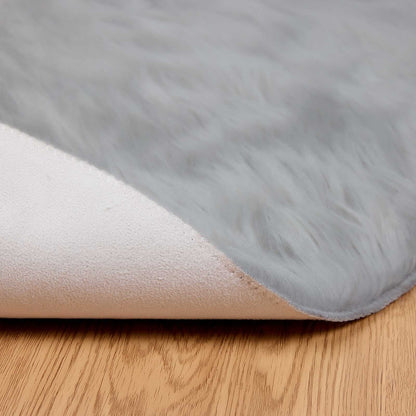 Tappeto in finta TAFALLA Grigio Ø 80 cm Poliestere