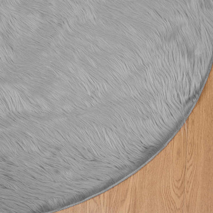 Tappeto Pecora Tafalla Grigio Ø 80 cm Poliestere