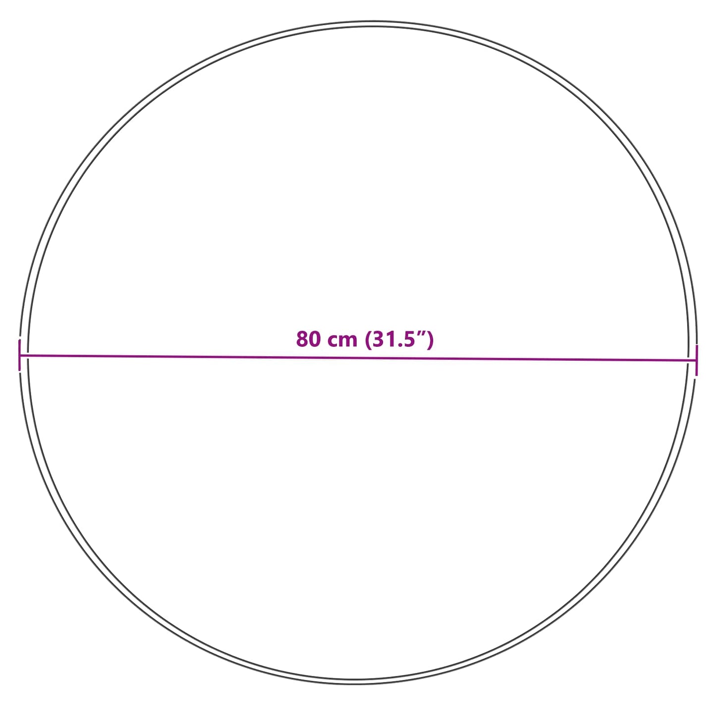 Tappeto in finta TAFALLA Grigio Ø 80 cm Poliestere | homemem39