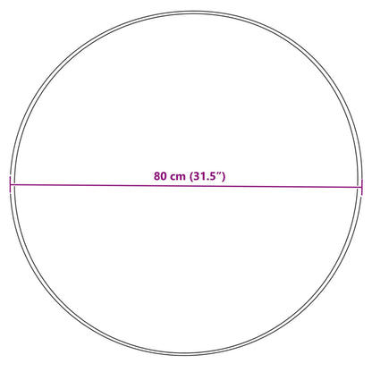 Tappeto in finta TAFALLA Grigio Ø 80 cm Poliestere | homemem39