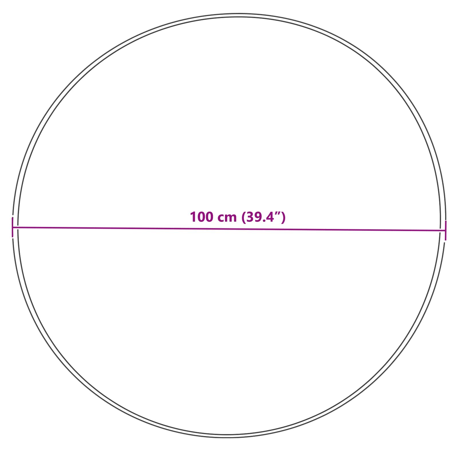 Tappeto in finta TAFALLA Grigio Ø 100 cm Poliestere | homemem39