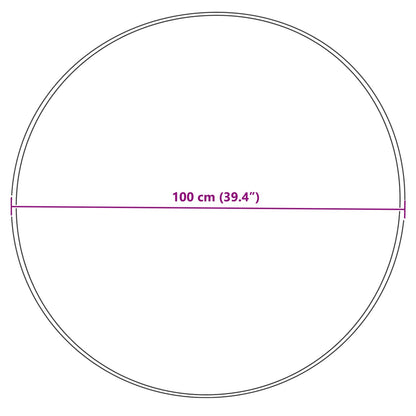 Tappeto in finta TAFALLA Grigio Ø 100 cm Poliestere | homemem39