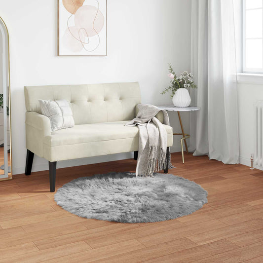 Tappeto Pecora Tafalla Grigio Ø 120 cm Poliestere