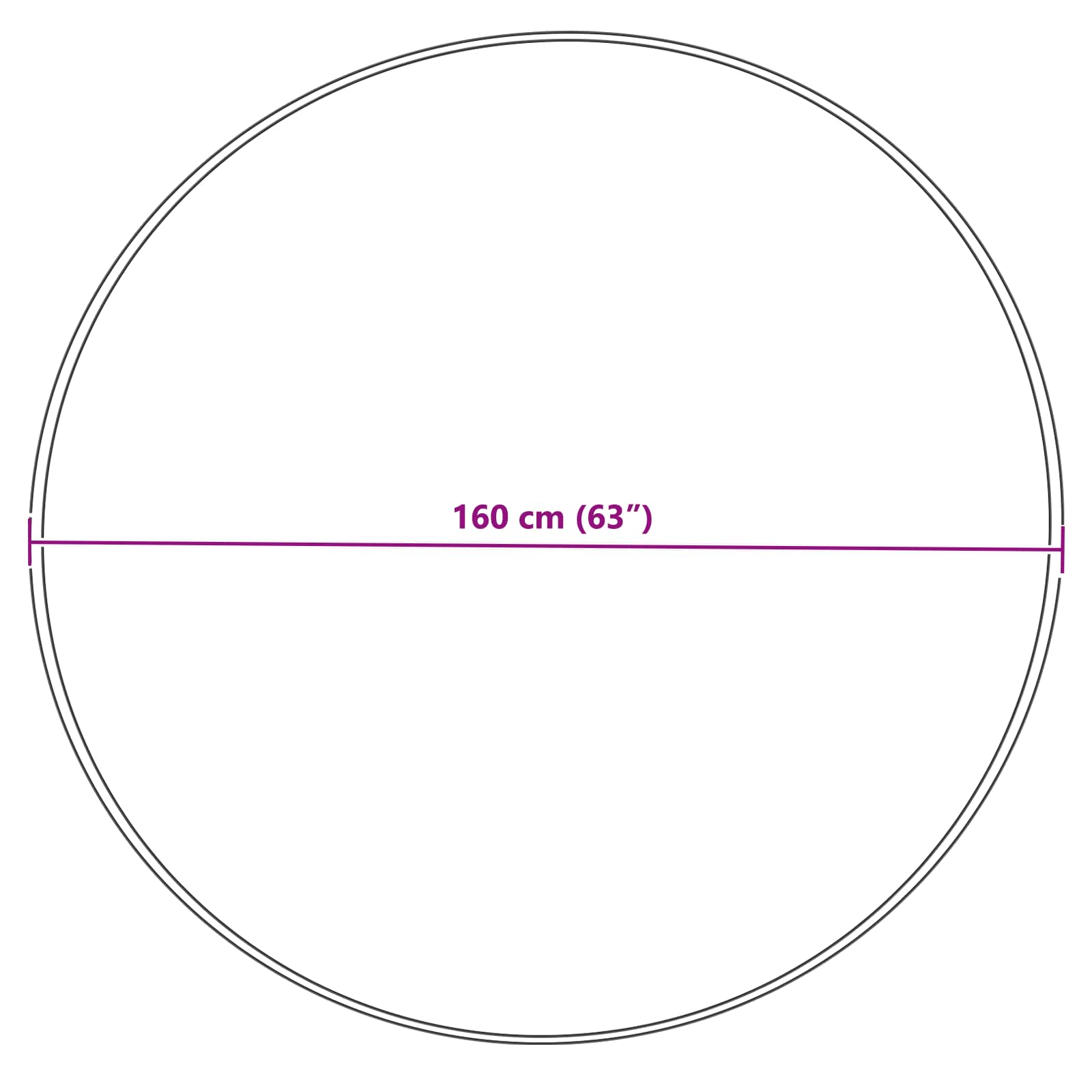Tappeto in finta TAFALLA Grigio Ø 160 cm Poliestere | homemem39