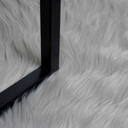 Tappeto in finta TAFALLA Grigio Ø 200 cm Poliestere