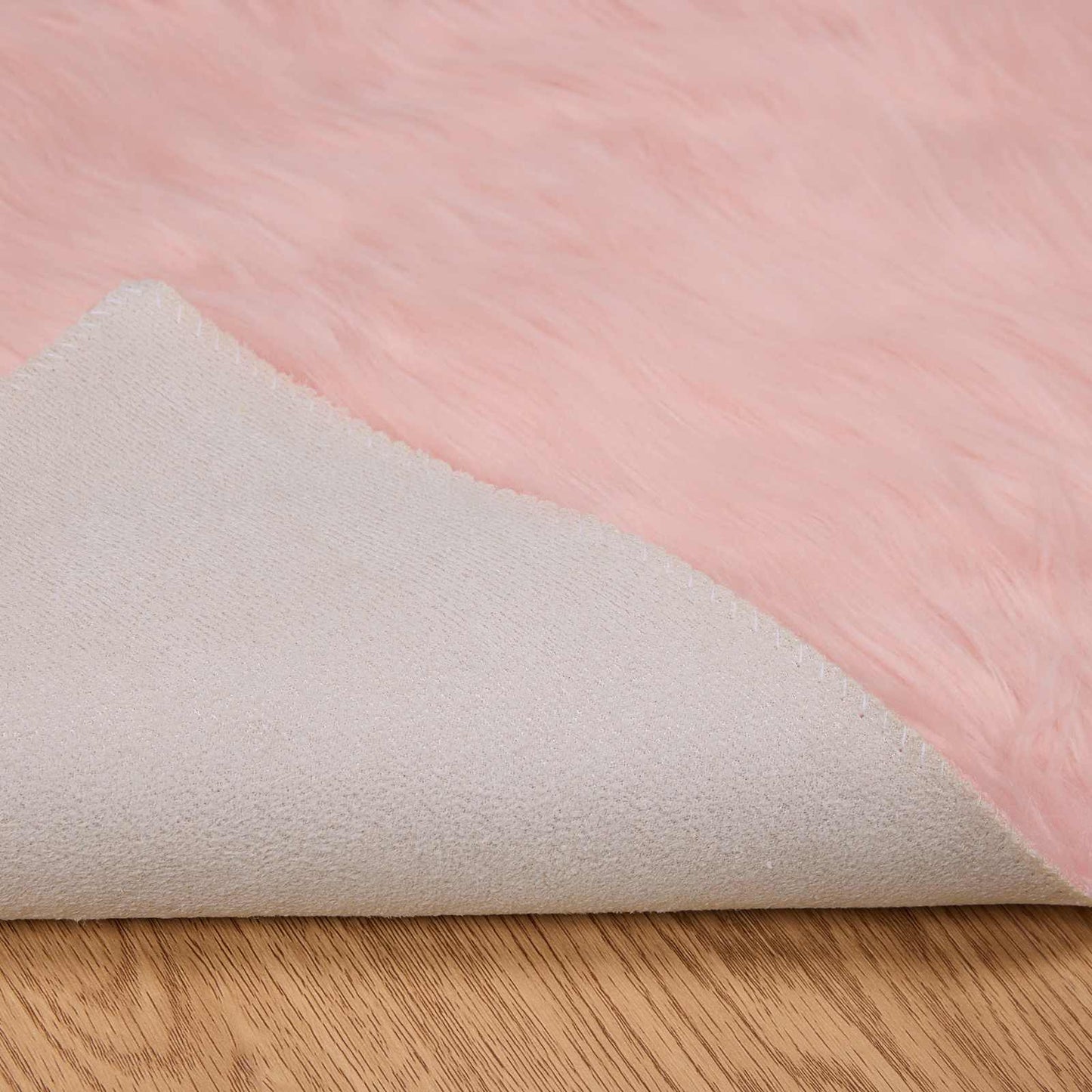 Tappeto in finta TAFALLA Rosa 80 x 150 cm Poliestere