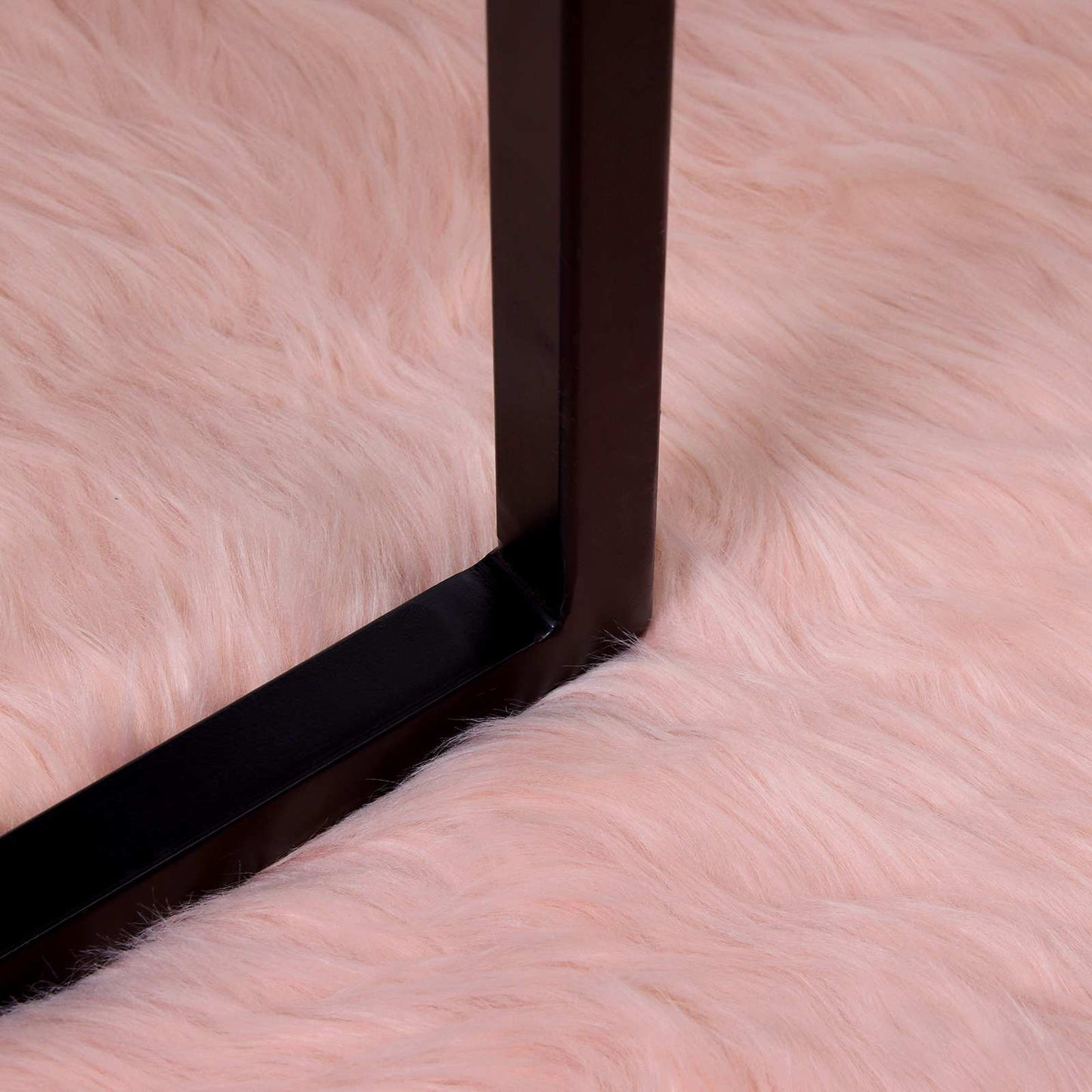 Tappeto in finta TAFALLA Rosa 80 x 200 cm Poliestere