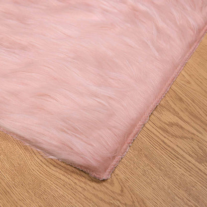 Tappeto in finta TAFALLA Rosa 80 x 200 cm Poliestere