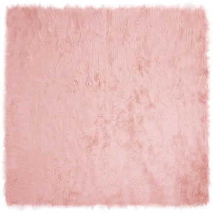 Tappeto Pecora Tafalla Rosa 120 x 120 cm Poliestere