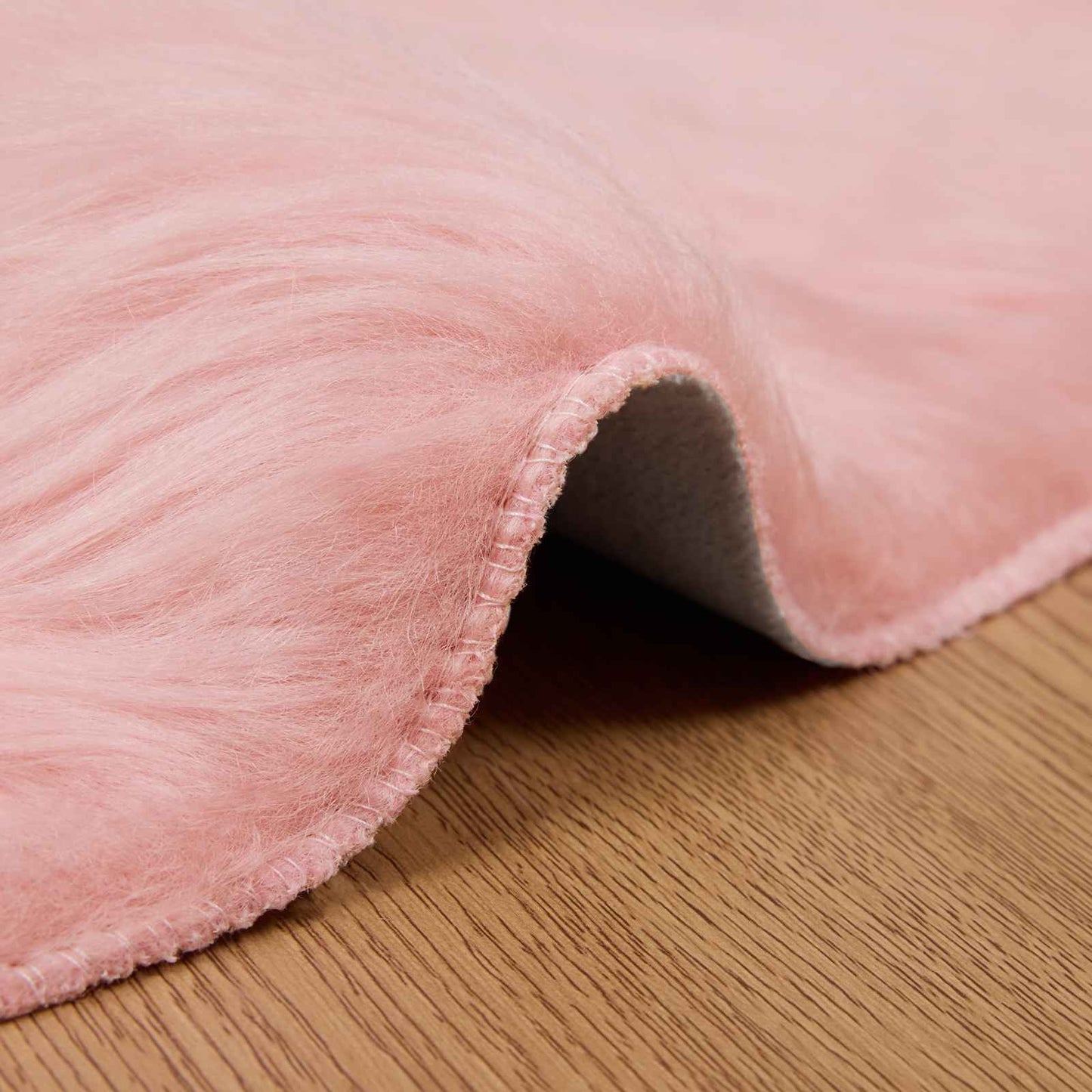 Tappeto Pecora Tafalla Rosa Ø 80 cm Poliestere