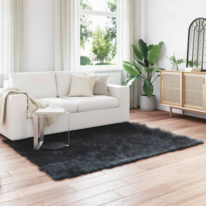 Tappeto Pecora Tafalla Nero 160 x 230 cm Poliestere