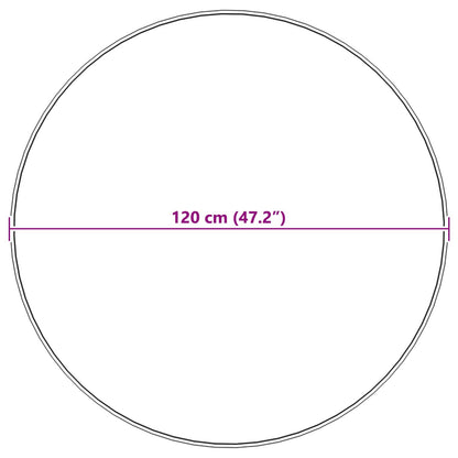 Tappeto Pecora Tafalla Nero Ø 120 cm Poliestere