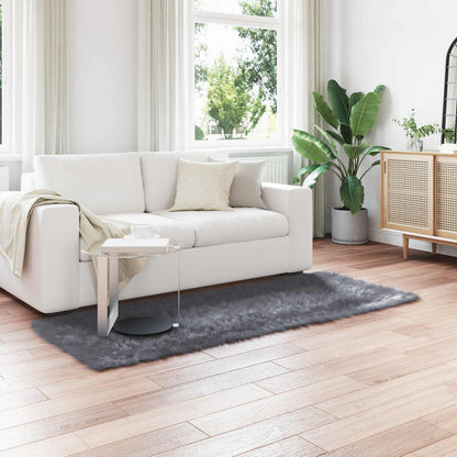 Tappeto Pecora Tafalla Antracite 100 x 200 cm Poliestere