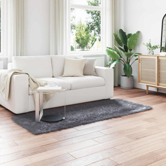 Tappeto Pecora Tafalla Antracite 100 x 200 cm Poliestere