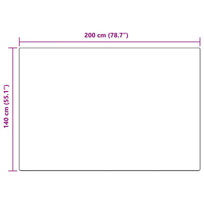 Tappeto Pecora Tafalla Antracite 140 x 200 cm Poliestere