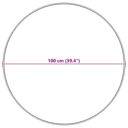 Tappeto Pecora Tafalla Antracite Ø 100 cm Poliestere
