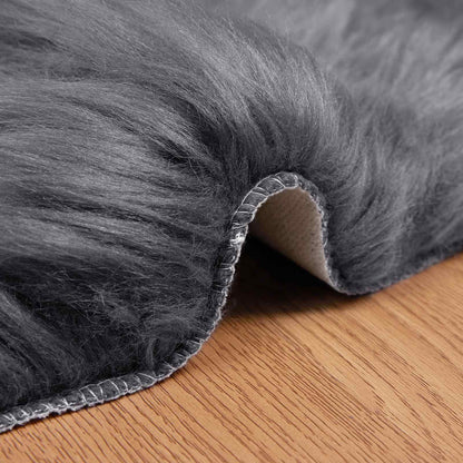 Tappeto Pecora Tafalla Antracite 50 x 80 cm Poliestere
