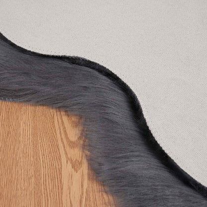 Tappeto Pecora Tafalla Antracite 60 x 90 cm Poliestere