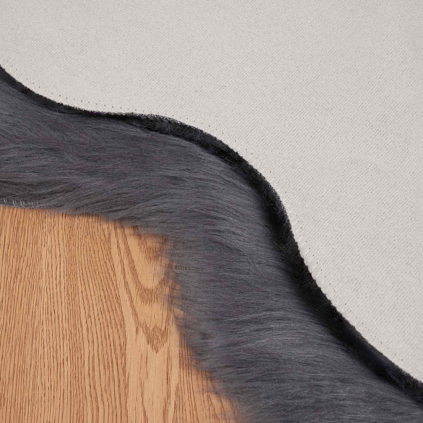 Tappeto Pecora Tafalla Antracite 80 x 120 cm Poliestere