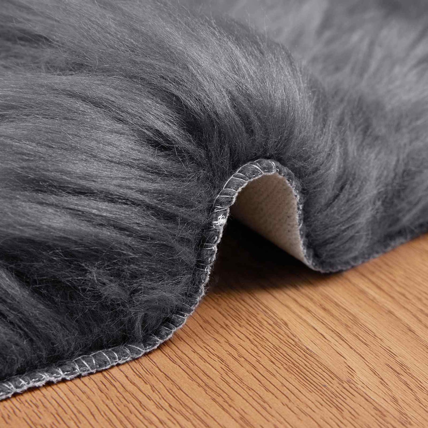 Tappeto Pecora Tafalla Antracite 80 x 120 cm Poliestere