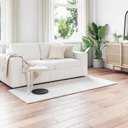 Tappeto in Pelliccia Sintetica di Coniglio Olite Bianco