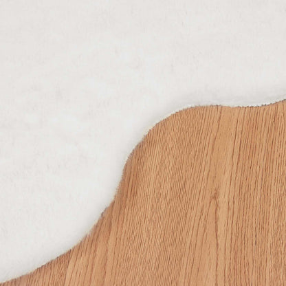 Tappeto in Pelliccia Sintetica di Coniglio Olite Bianco