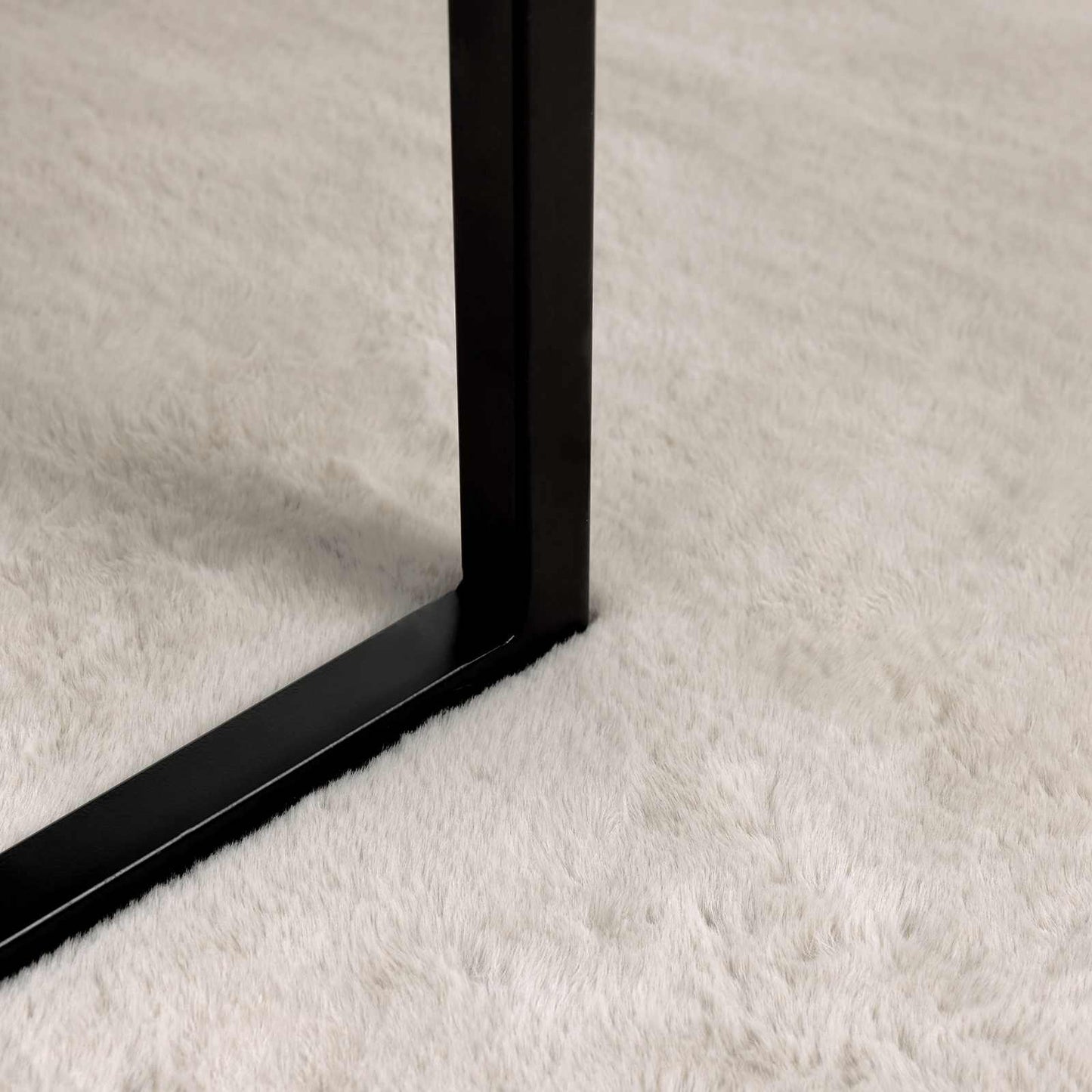 Tappeto in Pelliccia Sintetica di Coniglio Olite Beige