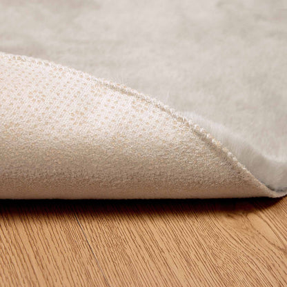 Tappeto in Pelliccia Sintetica di Coniglio Olite Beige Ø 100 cm