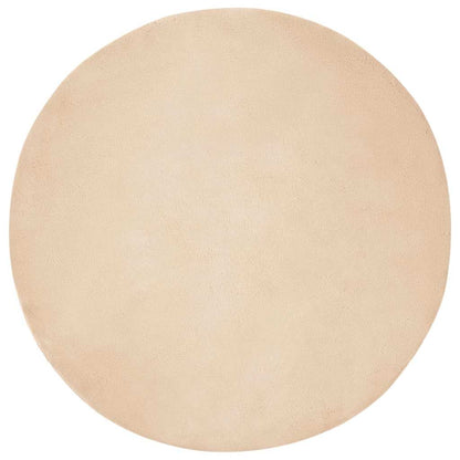 Tappeto in Pelliccia Sintetica di Coniglio Olite Beige Ø 100 cm