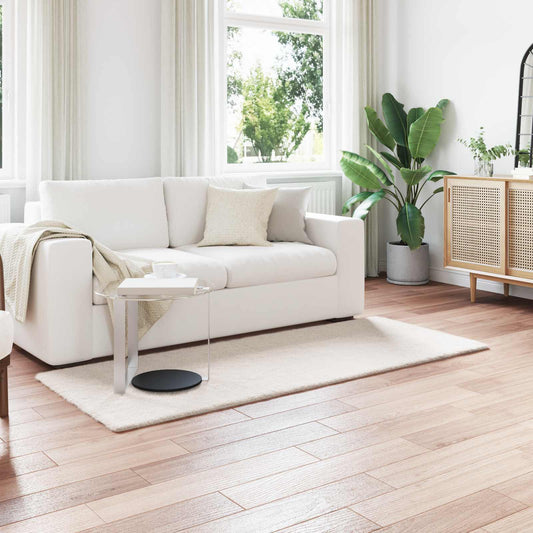 Tappeto in Pelliccia Sintetica di Coniglio Olite Crema