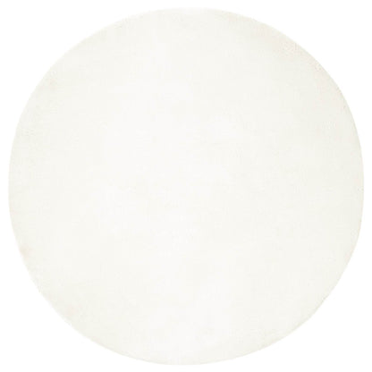 Tappeto in Pelliccia Sintetica di Coniglio Olite Crema Ø 80 cm