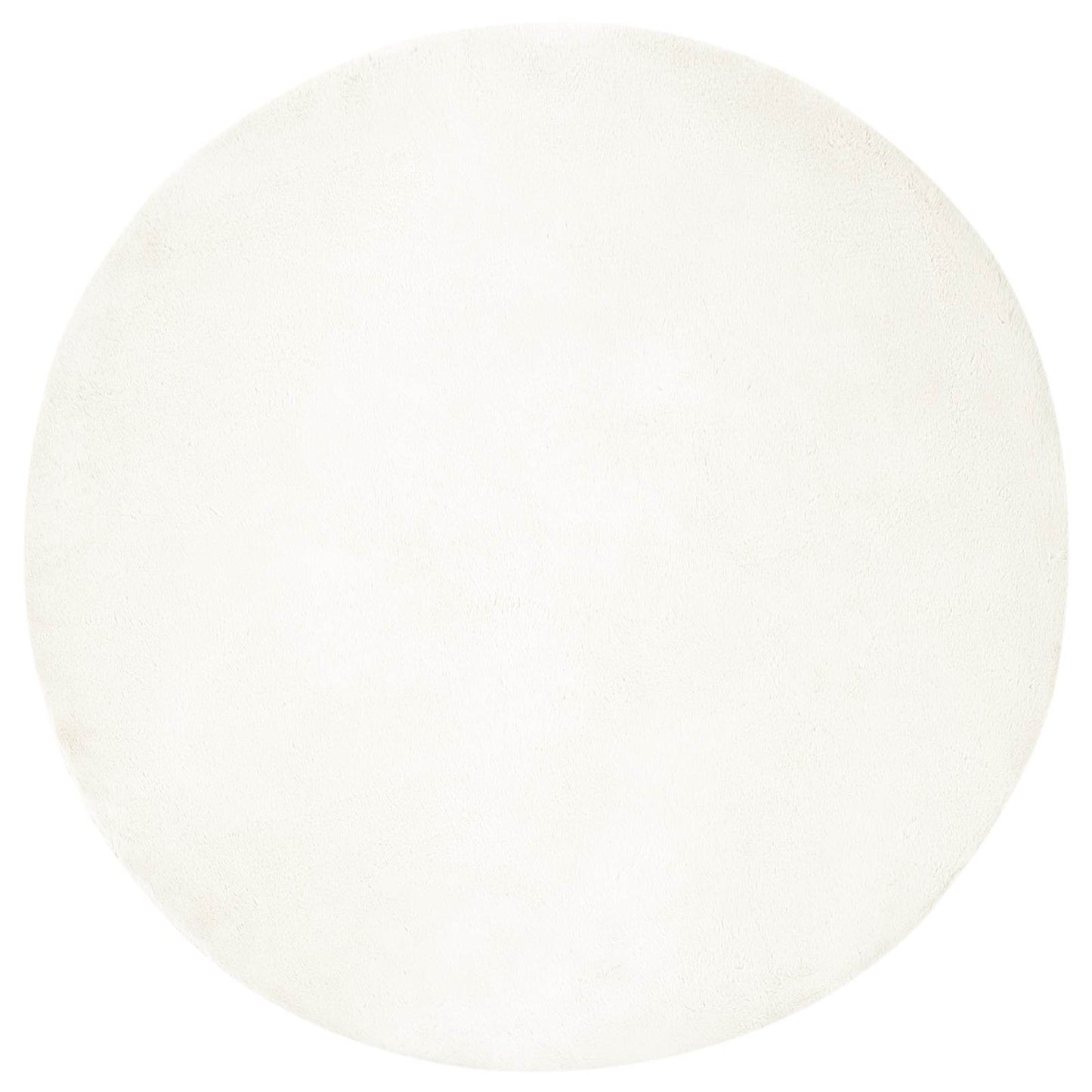 Tappeto in Pelliccia Sintetica di Coniglio Olite Crema Ø 120 cm